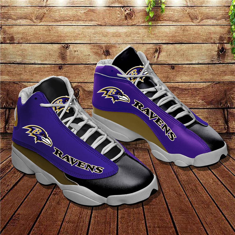 Women's Baltimore Ravens Limited Edition JD13 Sneakers 002 Women's Baltimore Ravens Limited Edition JD13 Sneakers 002